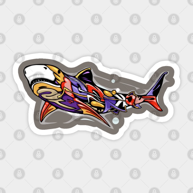 Street Shark Sticker by HectorGomez